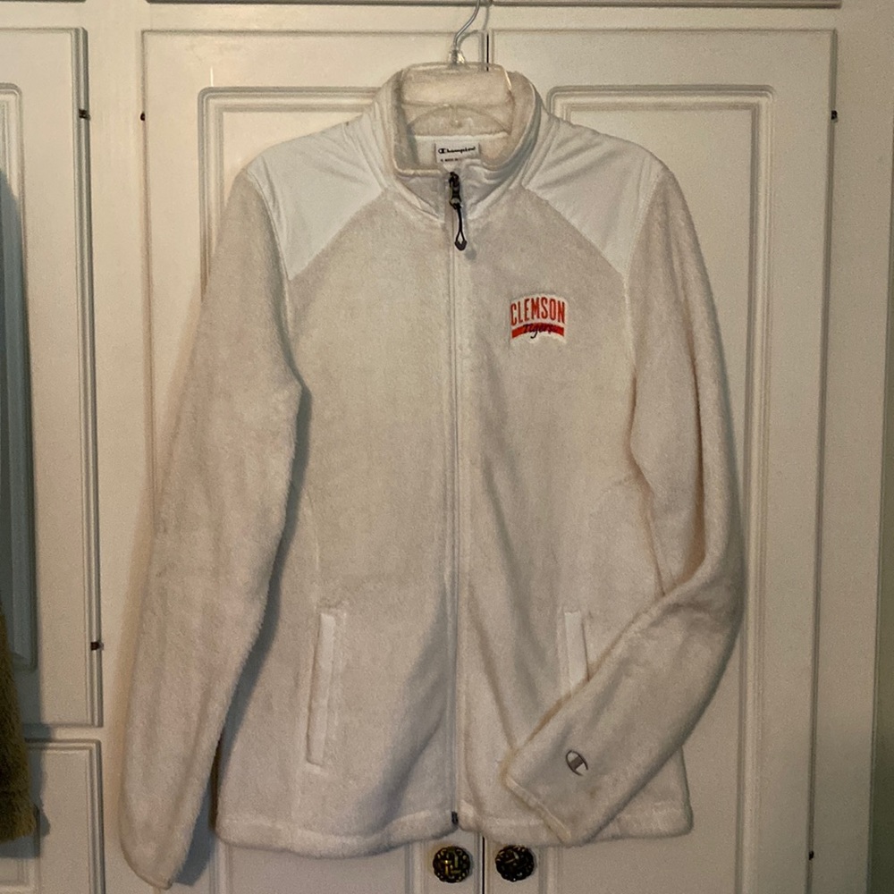 Clemson polar fleece jacket 2inner pockets 2 outer zip pockets from Tiger Town
